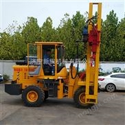 裝載機(jī)式護(hù)欄打樁機(jī)用途及特點(diǎn)質(zhì)量和參數(shù) 護(hù)欄打樁機(jī)高速公路